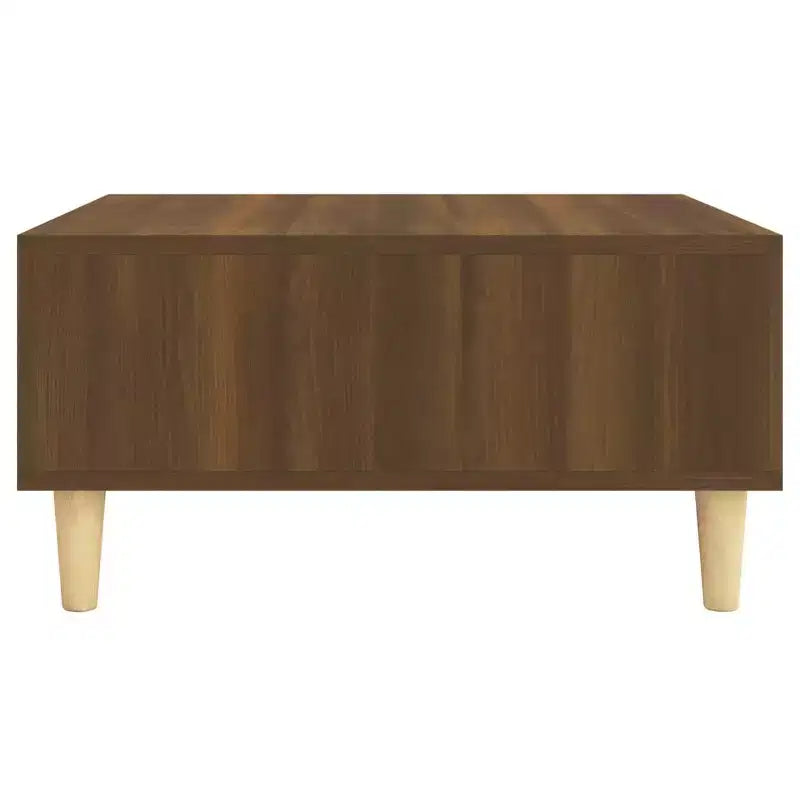 Clihome 23.6 Square Scandinavian Design Coffee Table,Storage Coffee Table with Open Shelf