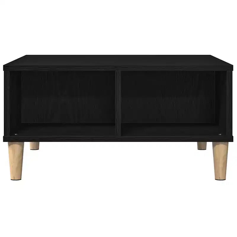 Clihome 23.6 Square Scandinavian Design Coffee Table,Storage Coffee Table with Open Shelf