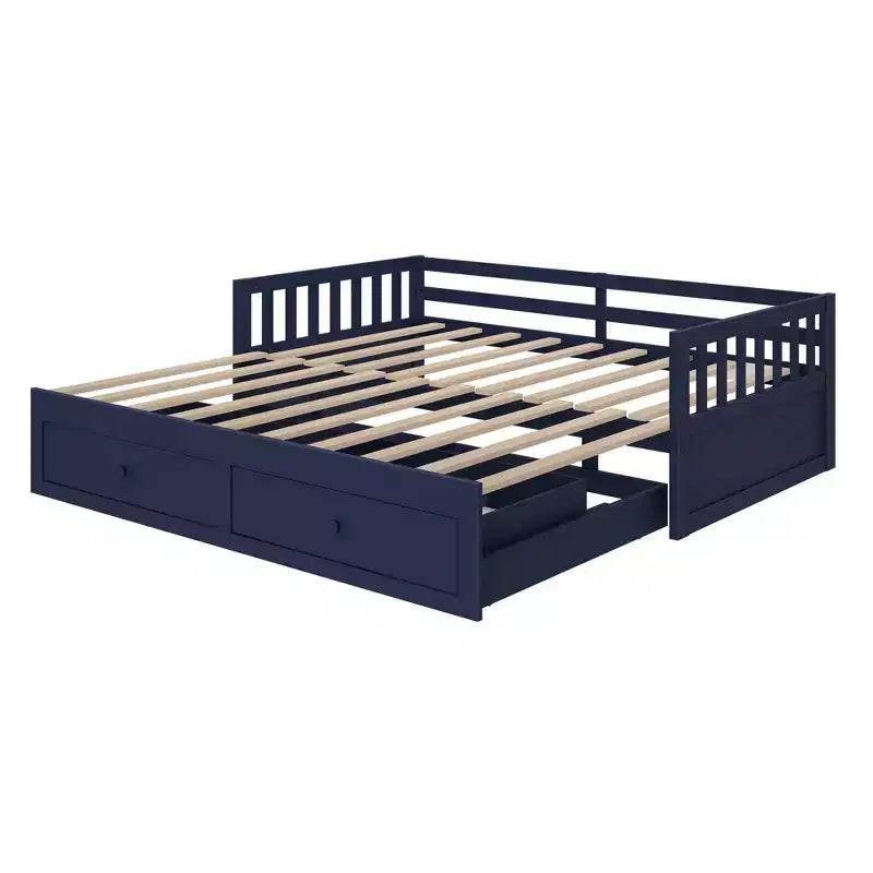 Elizabeth Twin to King Bed w/ Storage Drawers