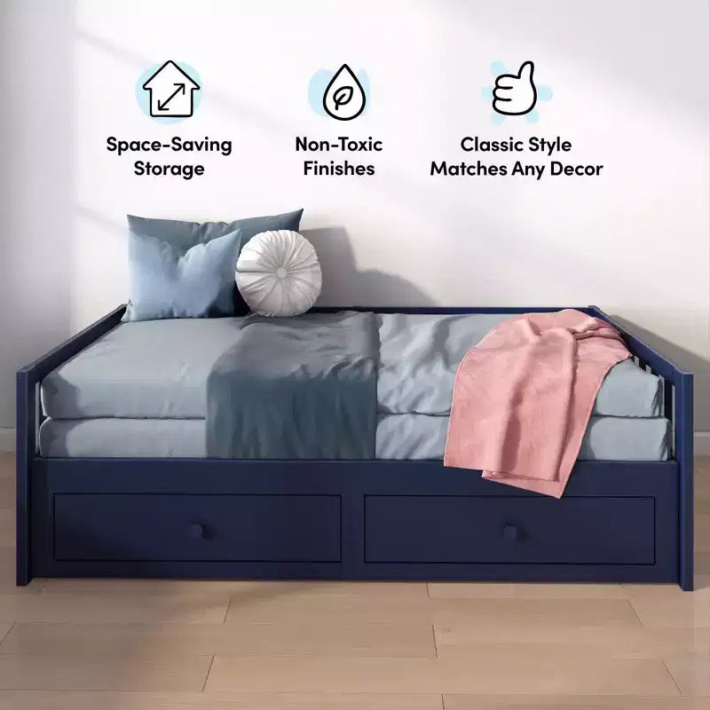 Elizabeth Twin to King Bed w/ Storage Drawers