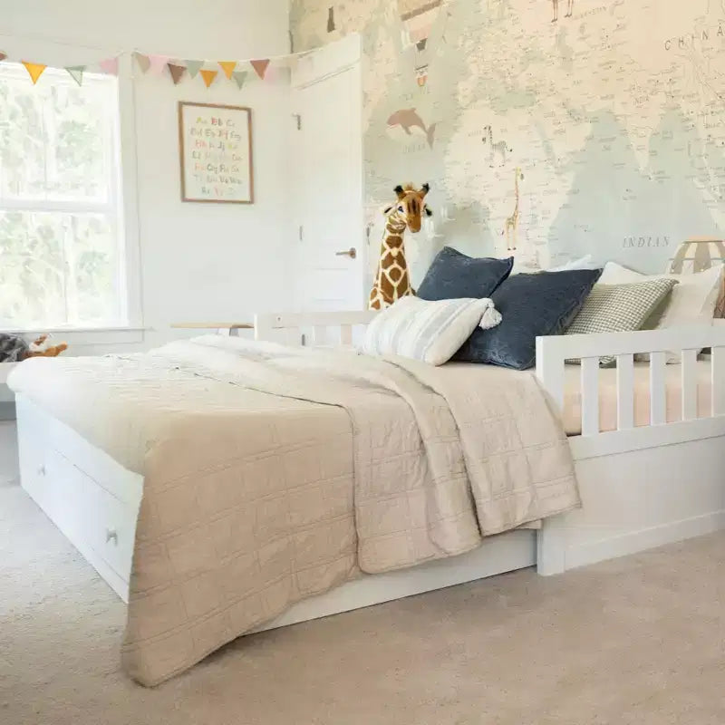 Elizabeth Twin to King Bed w/ Storage Drawers