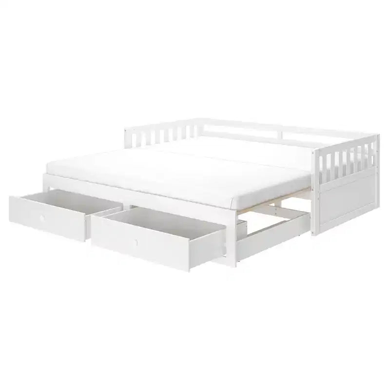 Elizabeth Twin to King Bed w/ Storage Drawers