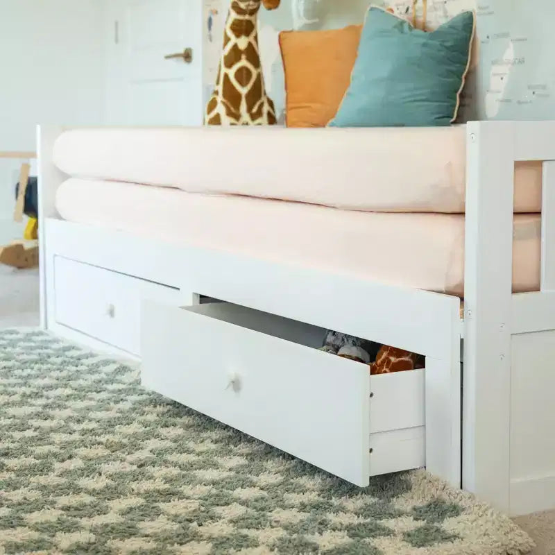 Elizabeth Twin to King Bed w/ Storage Drawers