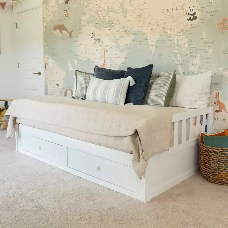 Elizabeth Twin to King Bed w/ Storage Drawers