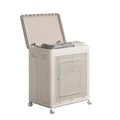 Rolling Laundry Hamper With Lid, Clothes Storage Box Household 150 L Large Clothes Capacity, Versatile Organize Flip Clothing Quilt Storage Box