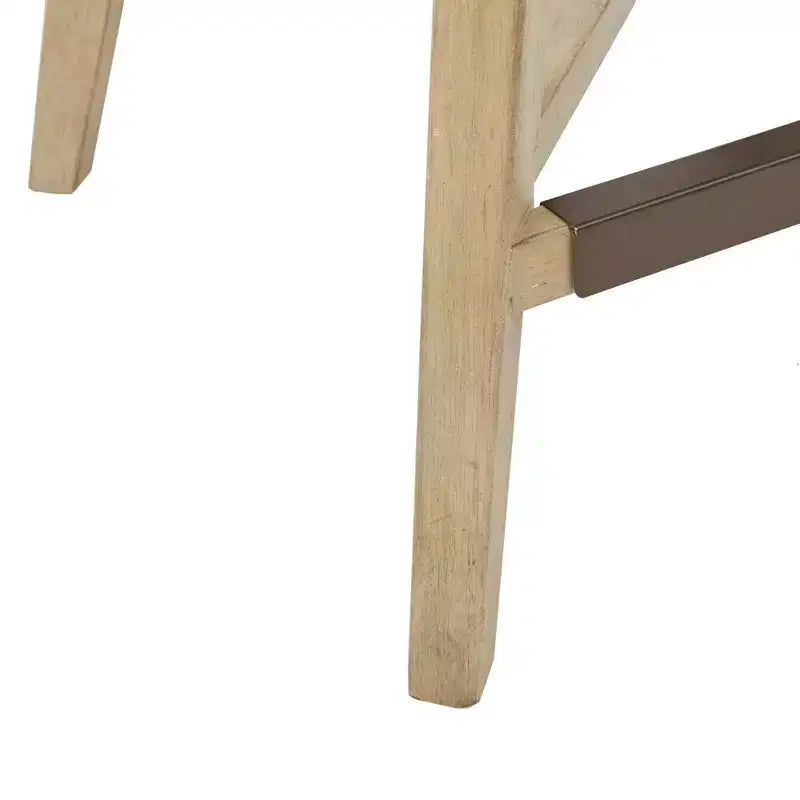 Farwell Swivel Counter Height Barstool Cream - Madison Park: Upholstered, Wood Legs, 300lb Capacity