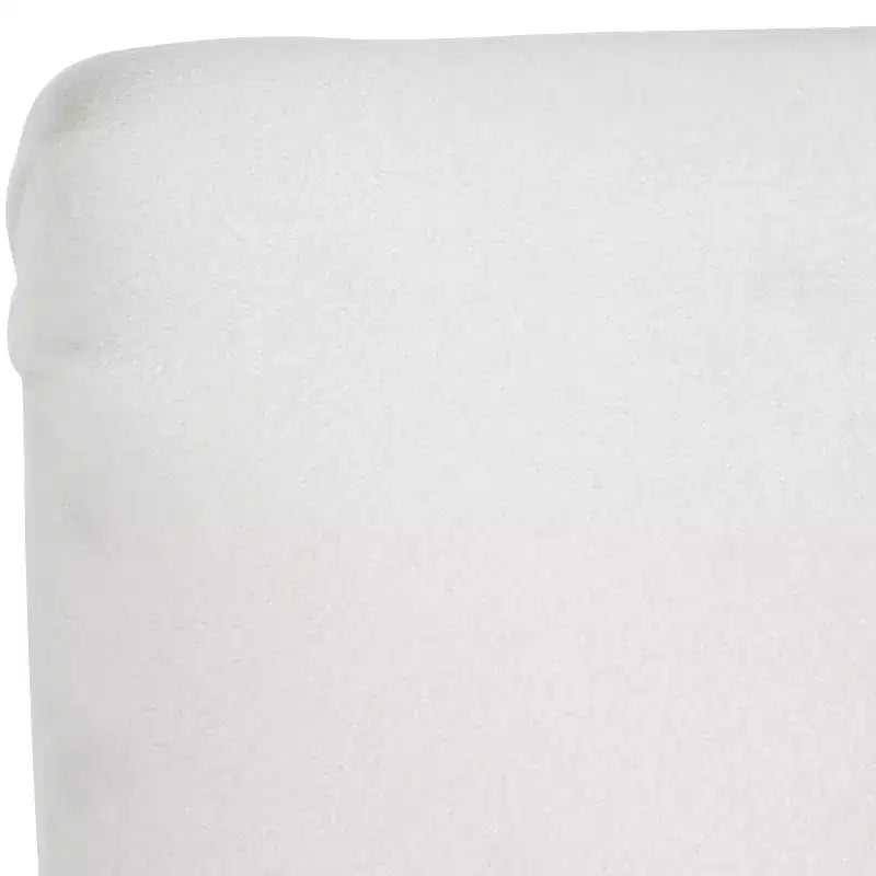 Skyline Furniture Hendrix Counter Height Barstool White Velvet: Modern Square Upholstered, Padded Back