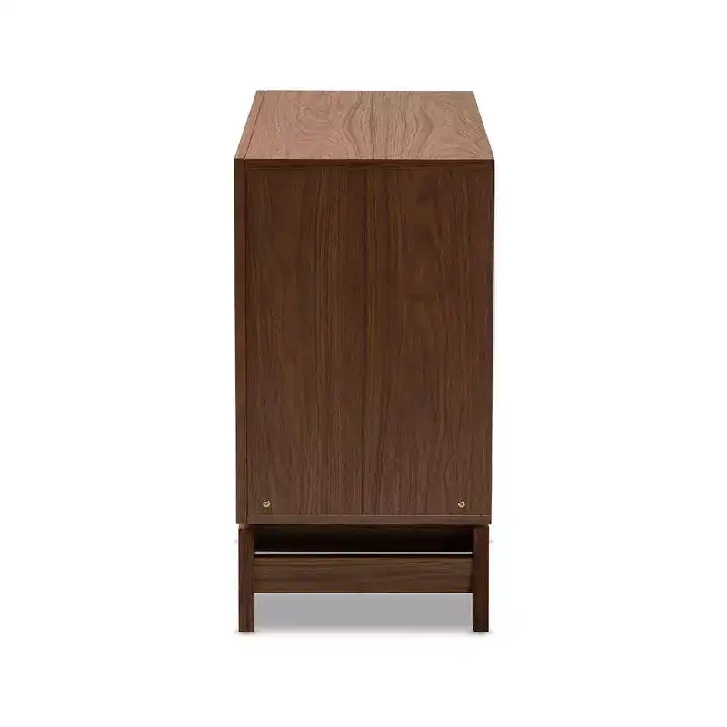 Baxton Studio 6 Drawer Svante Wood Chest Brown : Mid-Century Modern Storage for Bedroom