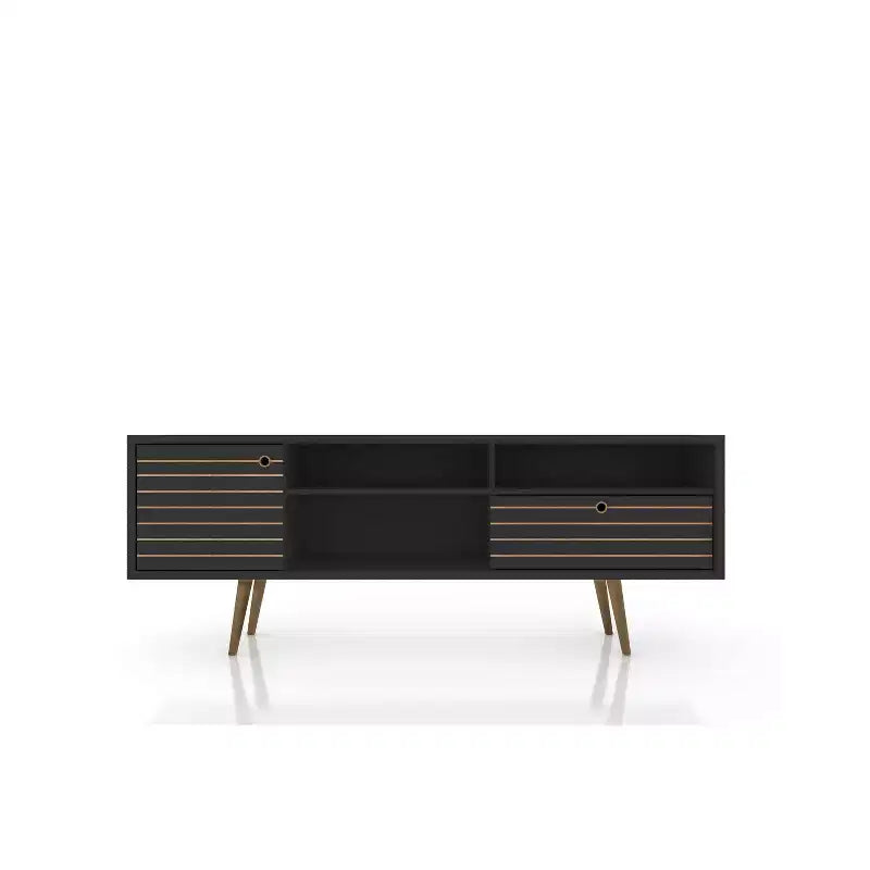 Liberty 3 Shelf and 1 Drawer TV Stand for TVs up to 65 - Manhattan Comfort