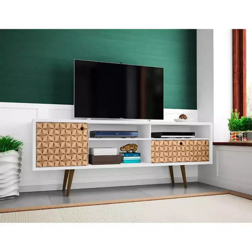 Meuble TV 3 étagères et 1 tiroir pour téléviseurs jusqu'à 65 - Manhattan Comfort