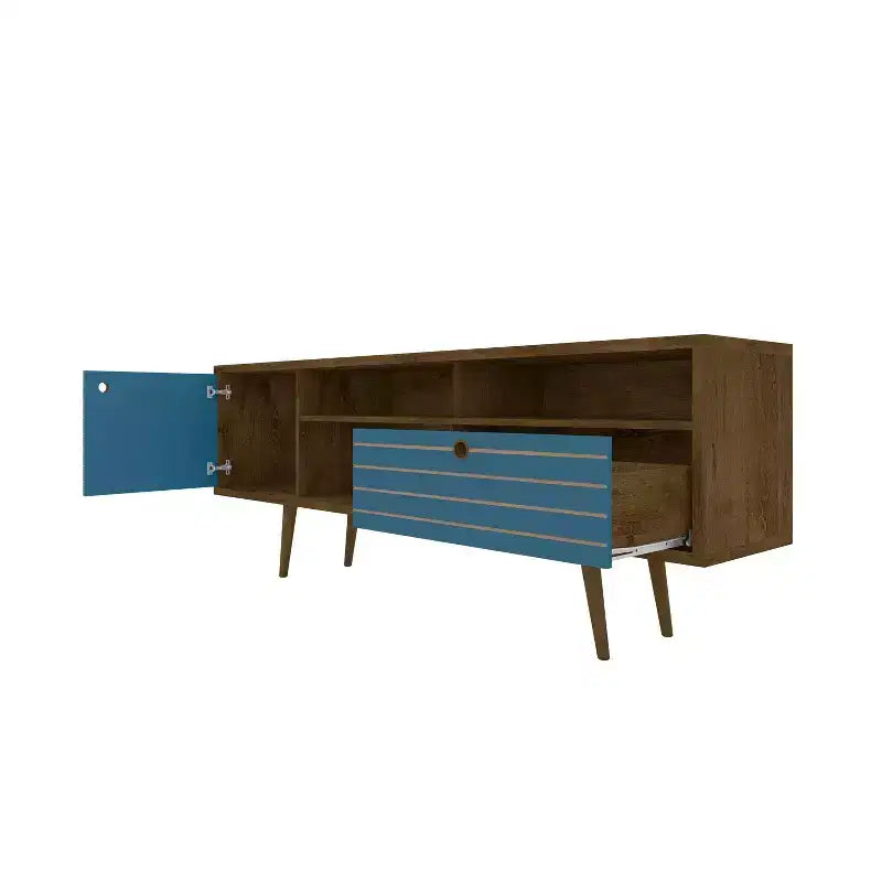 Liberty 3 Shelf and 1 Drawer TV Stand for TVs up to 65 - Manhattan Comfort