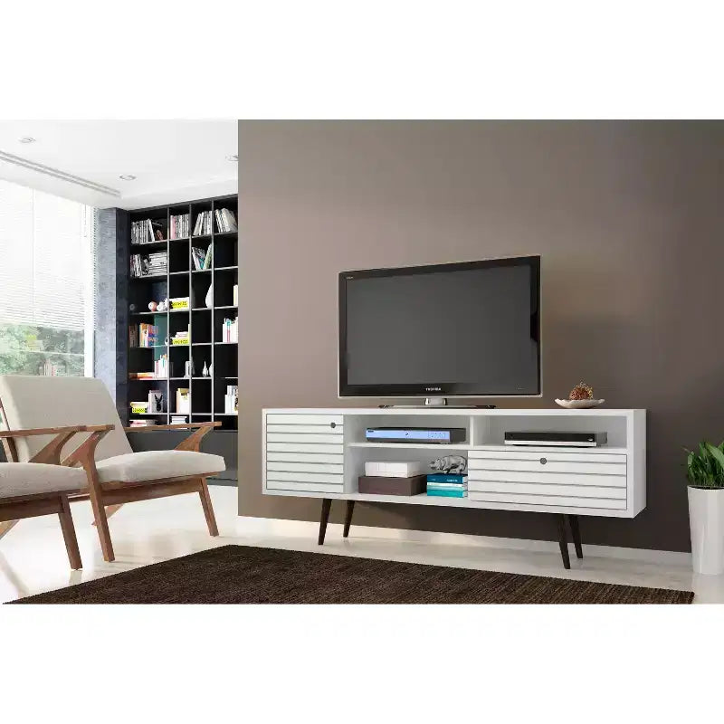 Liberty 3 Shelf and 1 Drawer TV Stand for TVs up to 65 - Manhattan Comfort