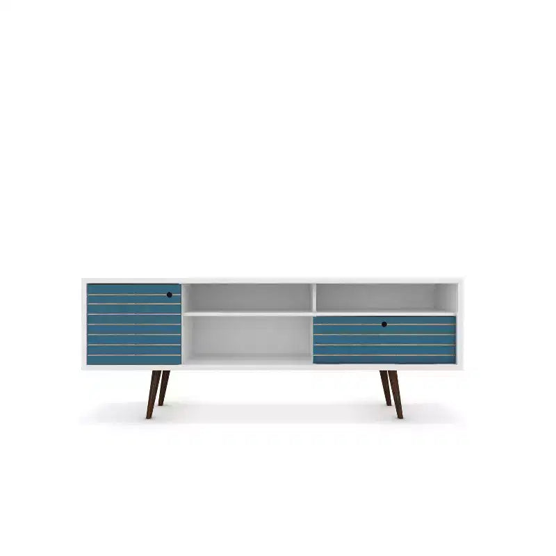 Liberty 3 Shelf and 1 Drawer TV Stand for TVs up to 65 - Manhattan Comfort