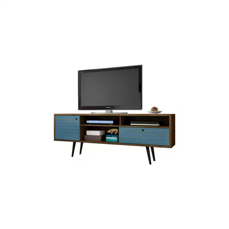 Liberty 3 Shelf and 1 Drawer TV Stand for TVs up to 65 - Manhattan Comfort
