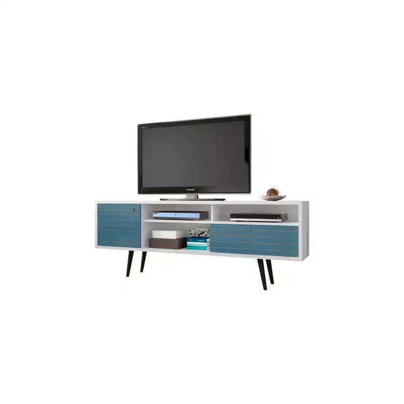 Liberty 3 Shelf and 1 Drawer TV Stand for TVs up to 65 - Manhattan Comfort