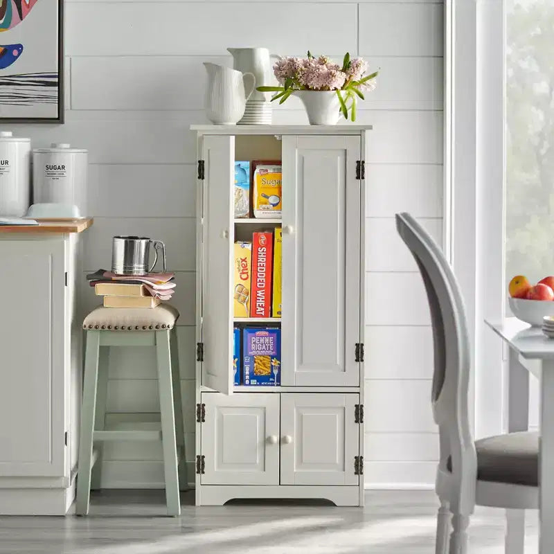 Buylateral Tall 4 Door Pantry Storage Cabinet