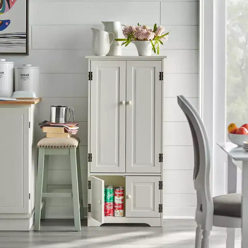 Buylateral Tall 4 Door Pantry Storage Cabinet