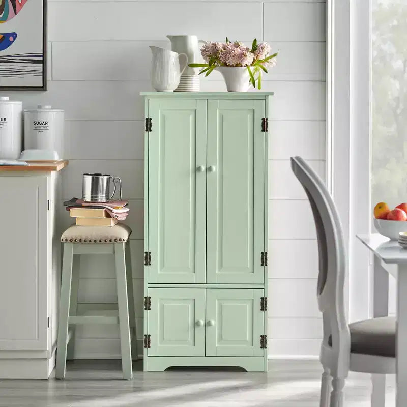 Buylateral Tall 4 Door Pantry Storage Cabinet