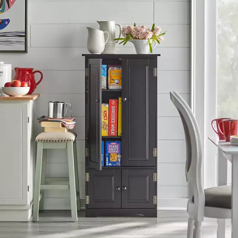 Buylateral Tall 4 Door Pantry Storage Cabinet