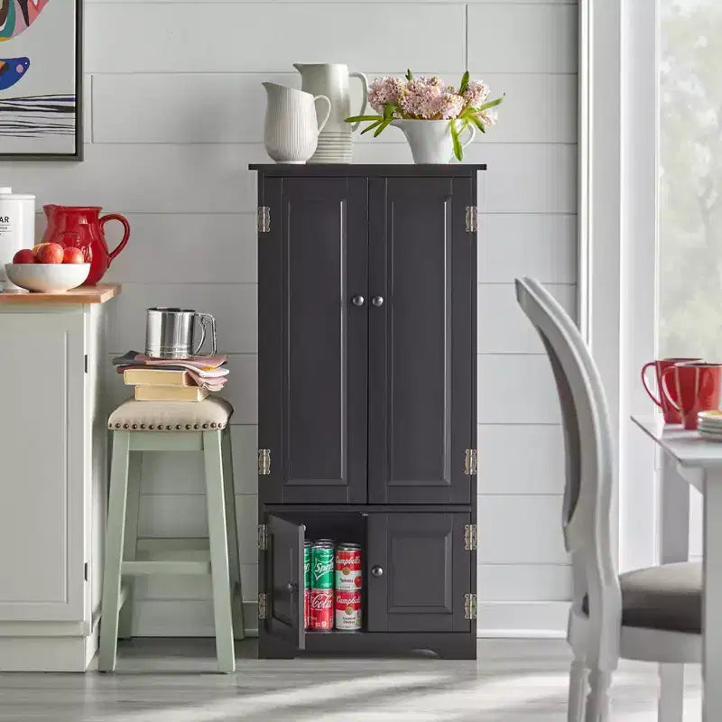 Buylateral Tall 4 Door Pantry Storage Cabinet