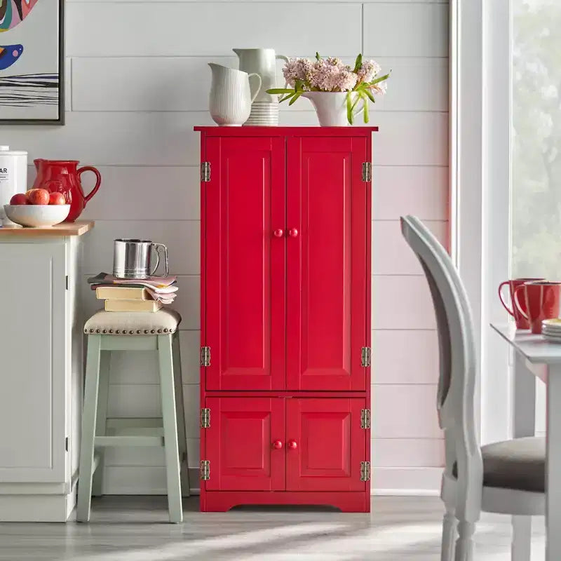 Buylateral Tall 4 Door Pantry Storage Cabinet