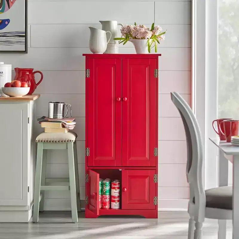 Buylateral Tall 4 Door Pantry Storage Cabinet