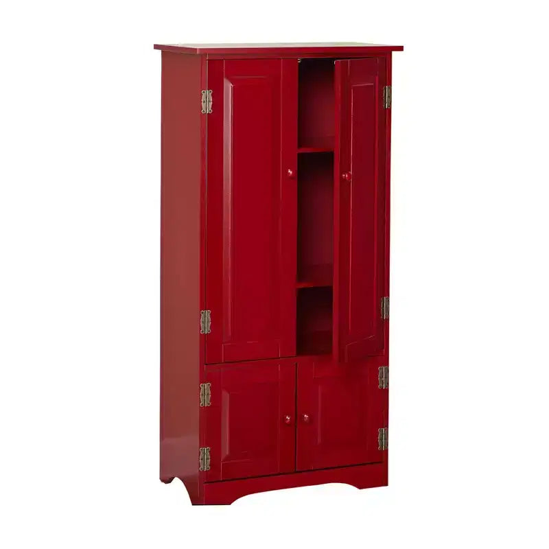 Buylateral Tall 4 Door Pantry Storage Cabinet