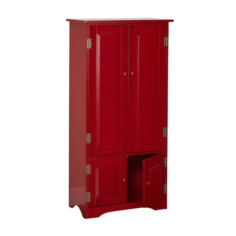 Buylateral Tall 4 Door Pantry Storage Cabinet
