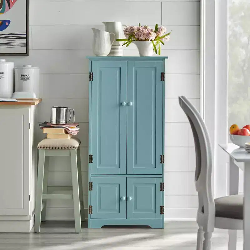 Buylateral Tall 4 Door Pantry Storage Cabinet