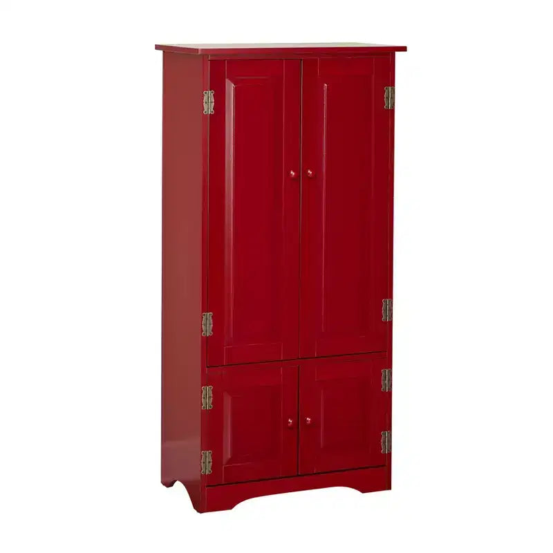 Buylateral Tall 4 Door Pantry Storage Cabinet